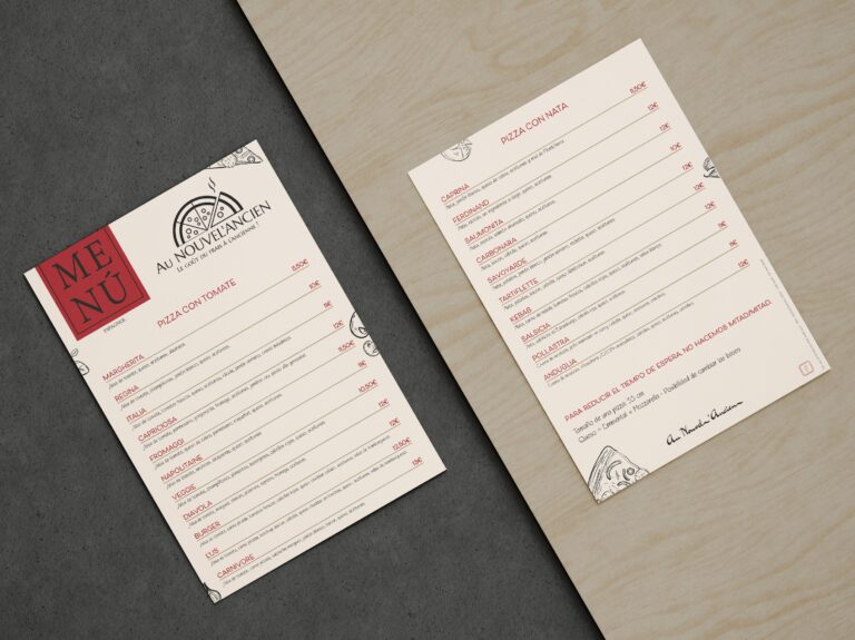 Au Nouvel'Ancien - Menu - Espagnol