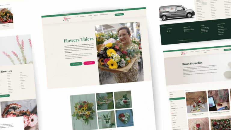 Création site web fleuriste – Flower Thiers