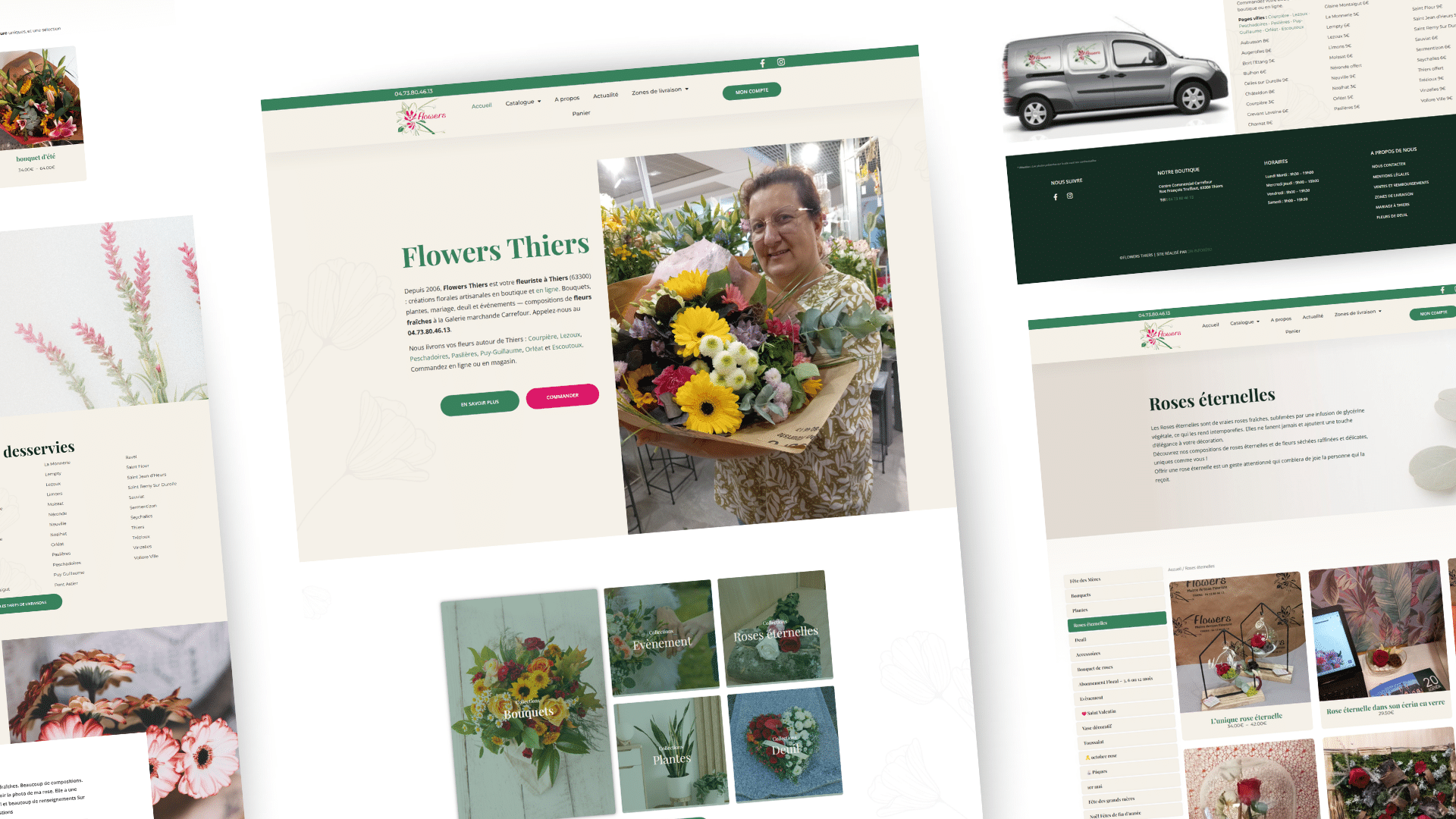 Création site web fleuriste – Flower Thiers