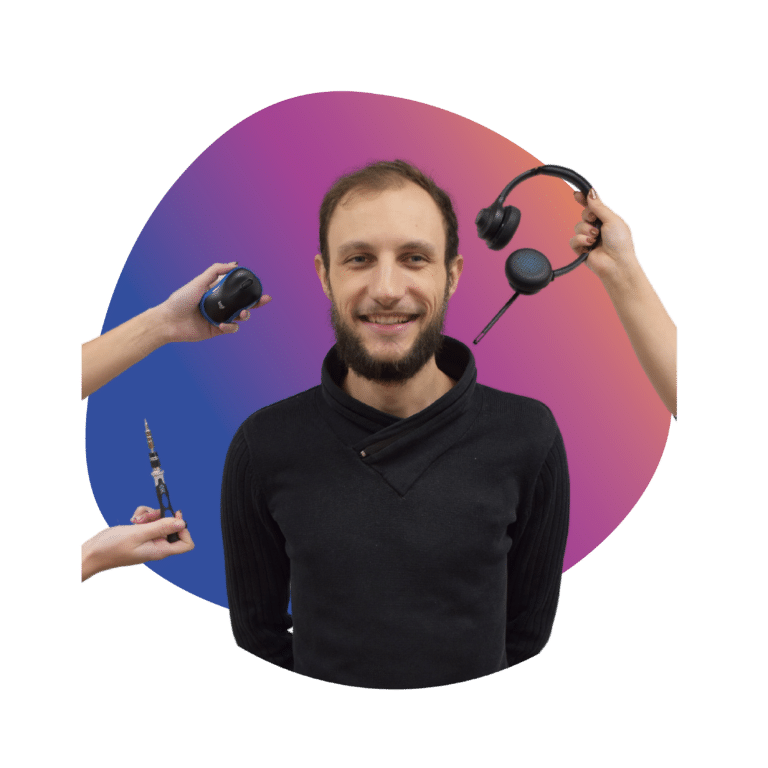 Benjamin, technicien informatique et réseau chez InfoRéso